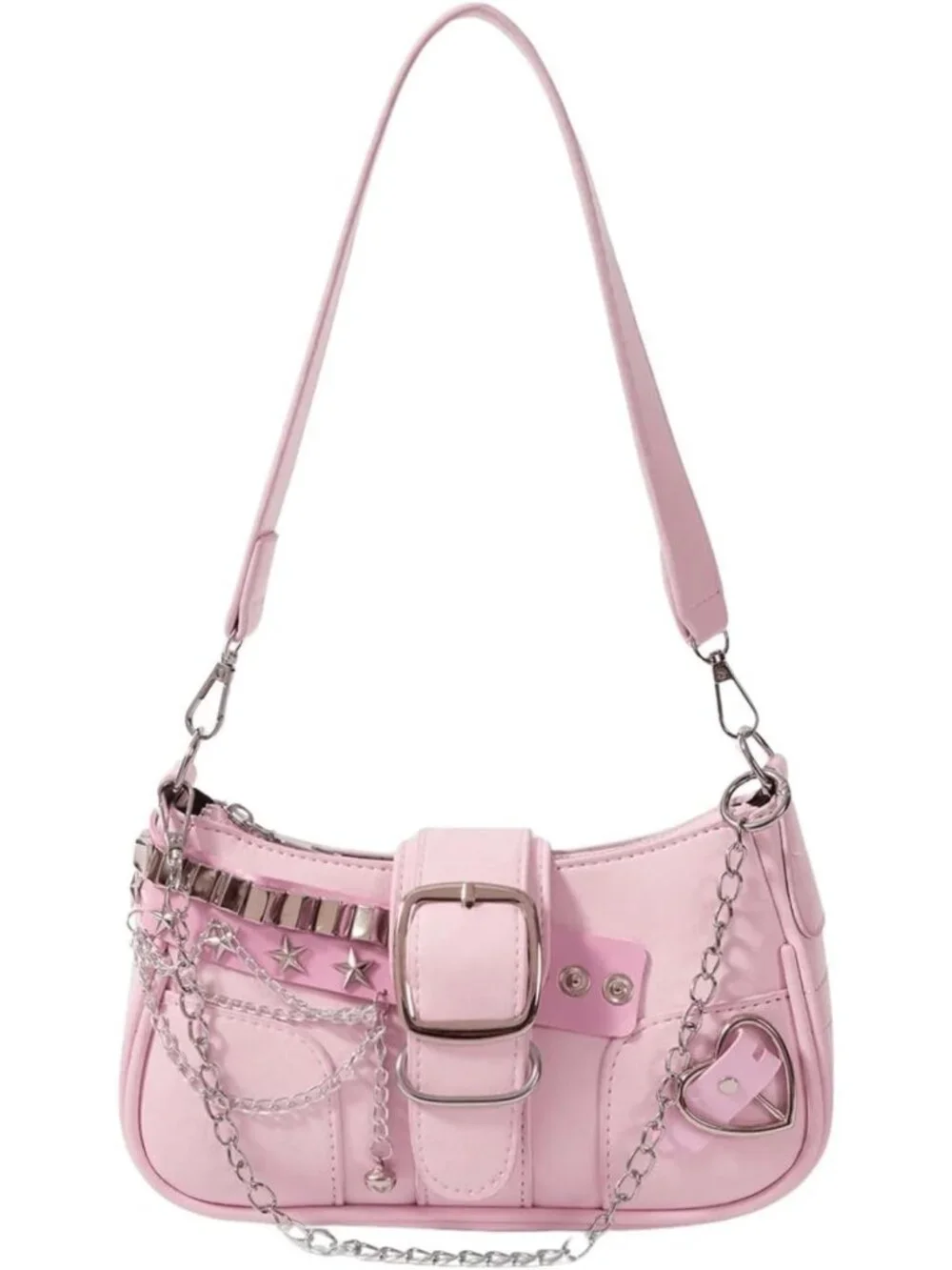 Y2K Star Embroidery Mini Chain Hobo Bag | Trendy Shoulder Handbag & Purse